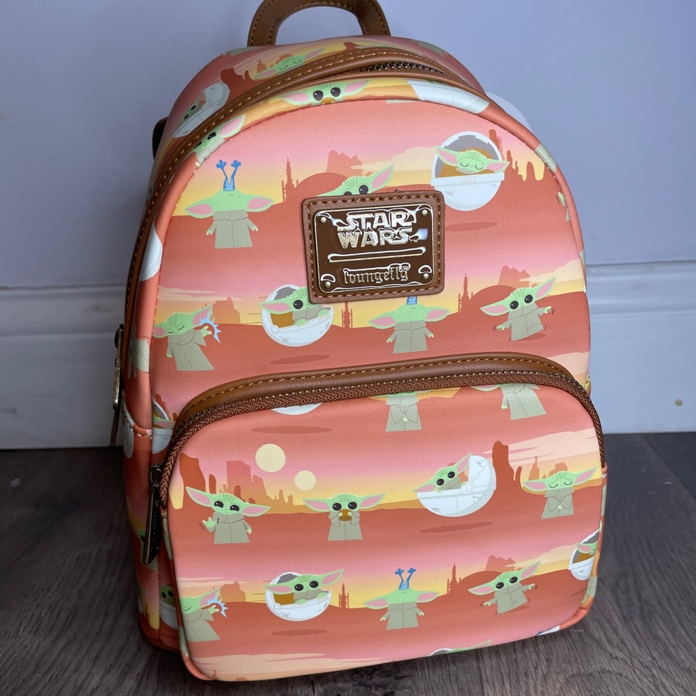 Loungefly Wars Mandalorian Child Scene Backpack
